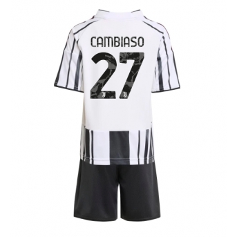 Billige Fotballdrakt Juventus Andrea Cambiaso #27 Replika Hjemmedraktsett Barn 2025-26 Kortermet (med bukser)